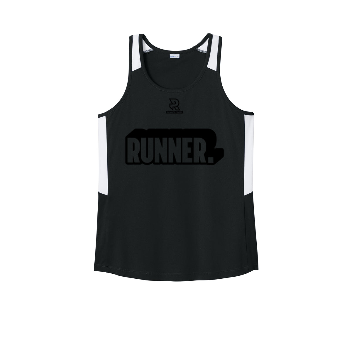 RUNNER DNA (Black) - Womens Club Track Tank
