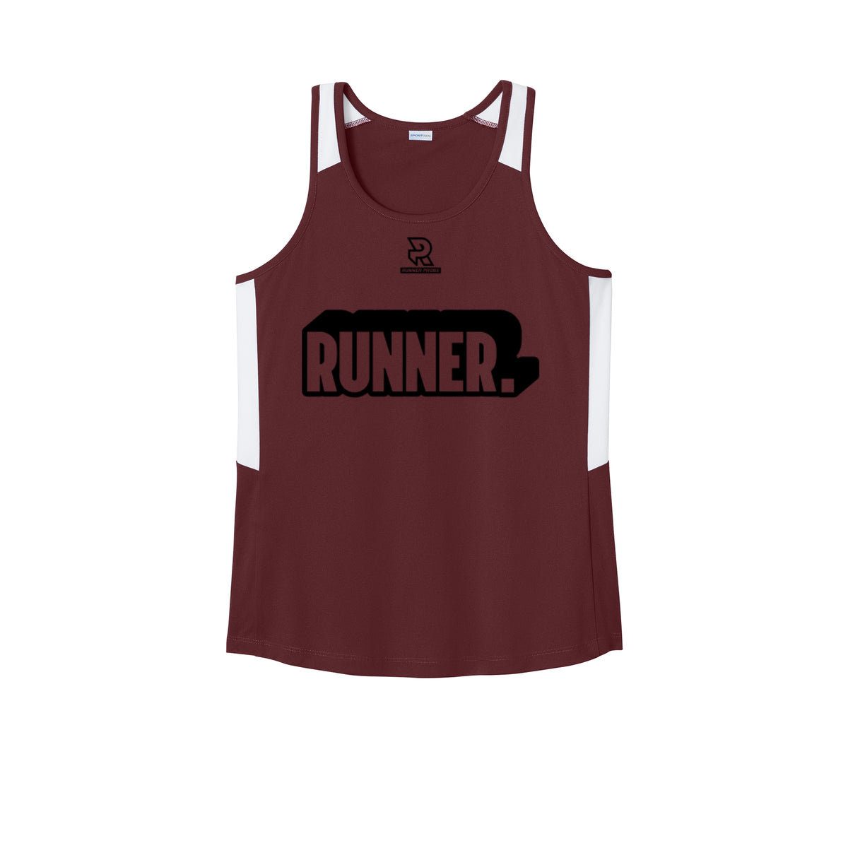RUNNER DNA (Black) - Womens Club Track Tank