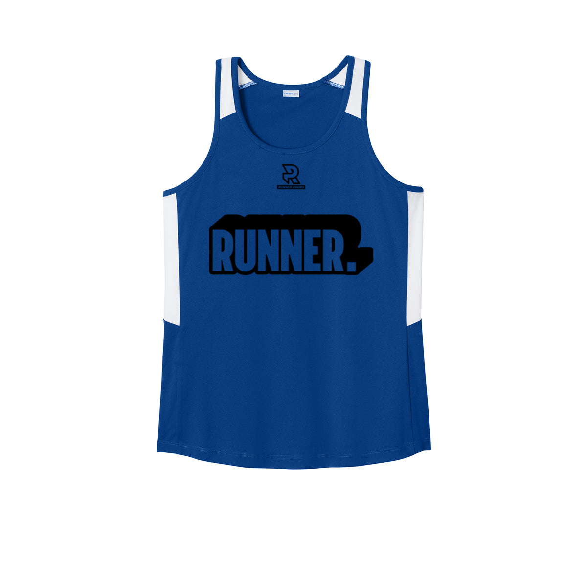 RUNNER DNA (Black) - Womens Club Track Tank