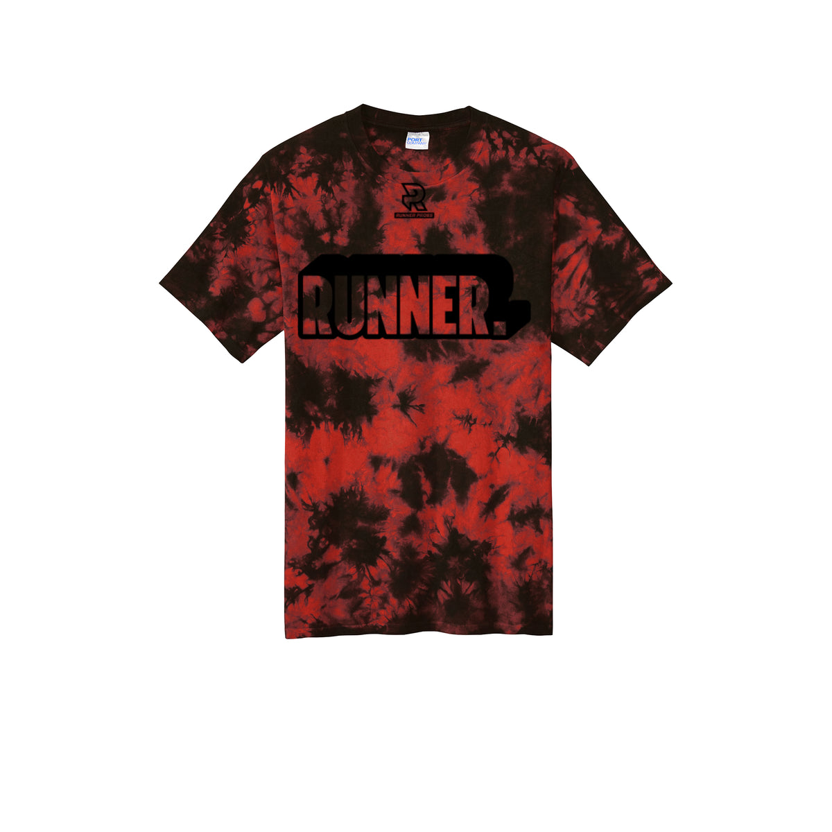 RUNNER DNA (Black) - Short Sleeve Tie Dye Cotton Tee