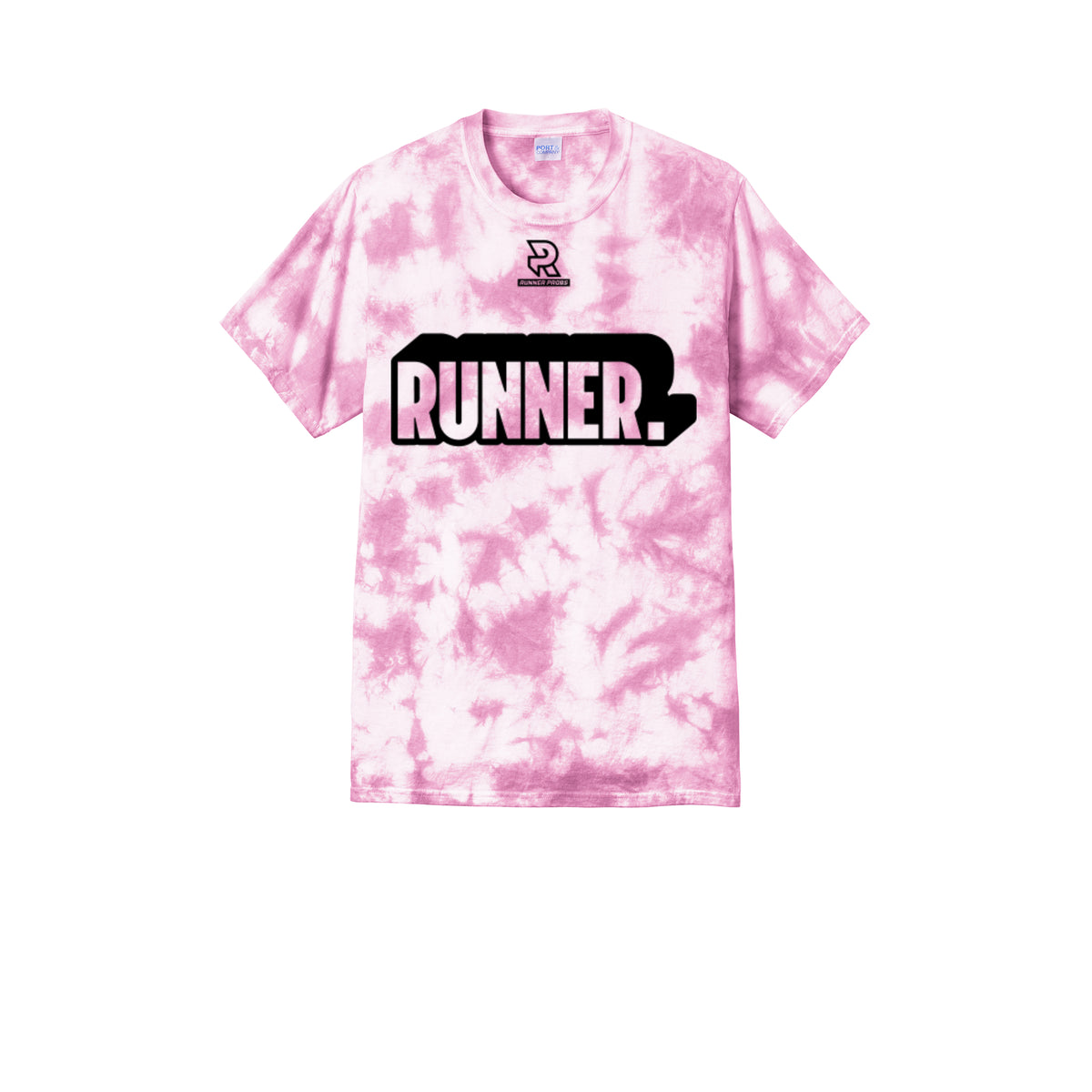 RUNNER DNA (Black) - Short Sleeve Tie Dye Cotton Tee