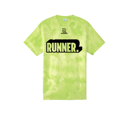 RUNNER DNA (Black) - Short Sleeve Tie Dye Cotton Tee
