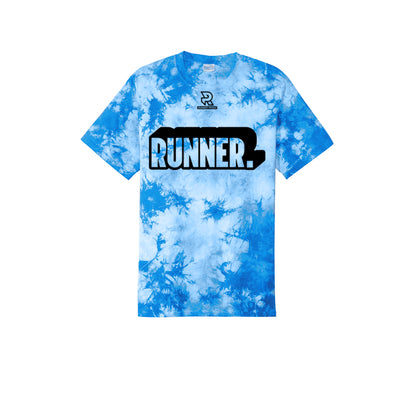 RUNNER DNA (Black) - Short Sleeve Tie Dye Cotton Tee