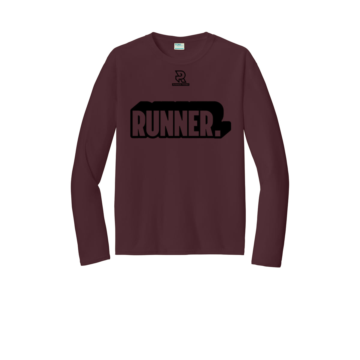RUNNER DNA (Black) - Long Sleeve Performance Tee