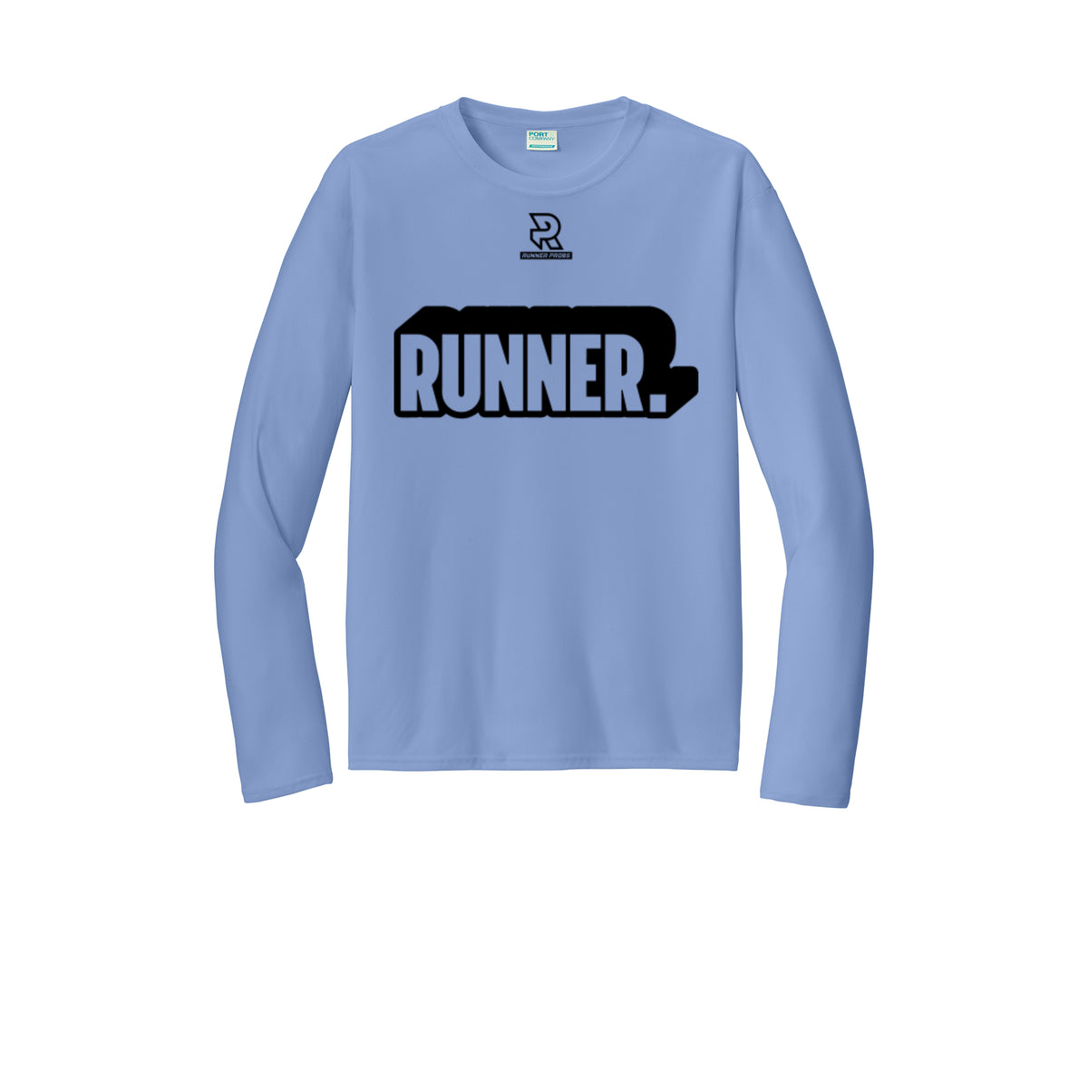 RUNNER DNA (Black) - Long Sleeve Performance Tee