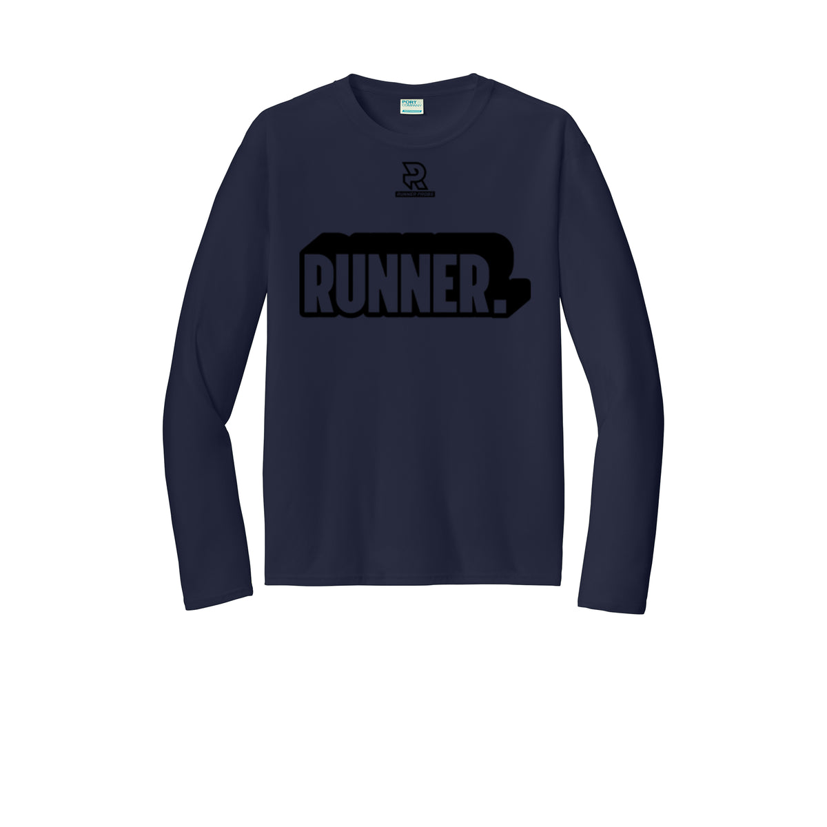 RUNNER DNA (Black) - Long Sleeve Performance Tee