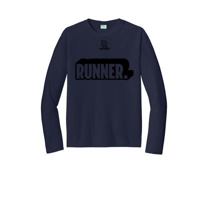 RUNNER DNA (Black) - Long Sleeve Performance Tee