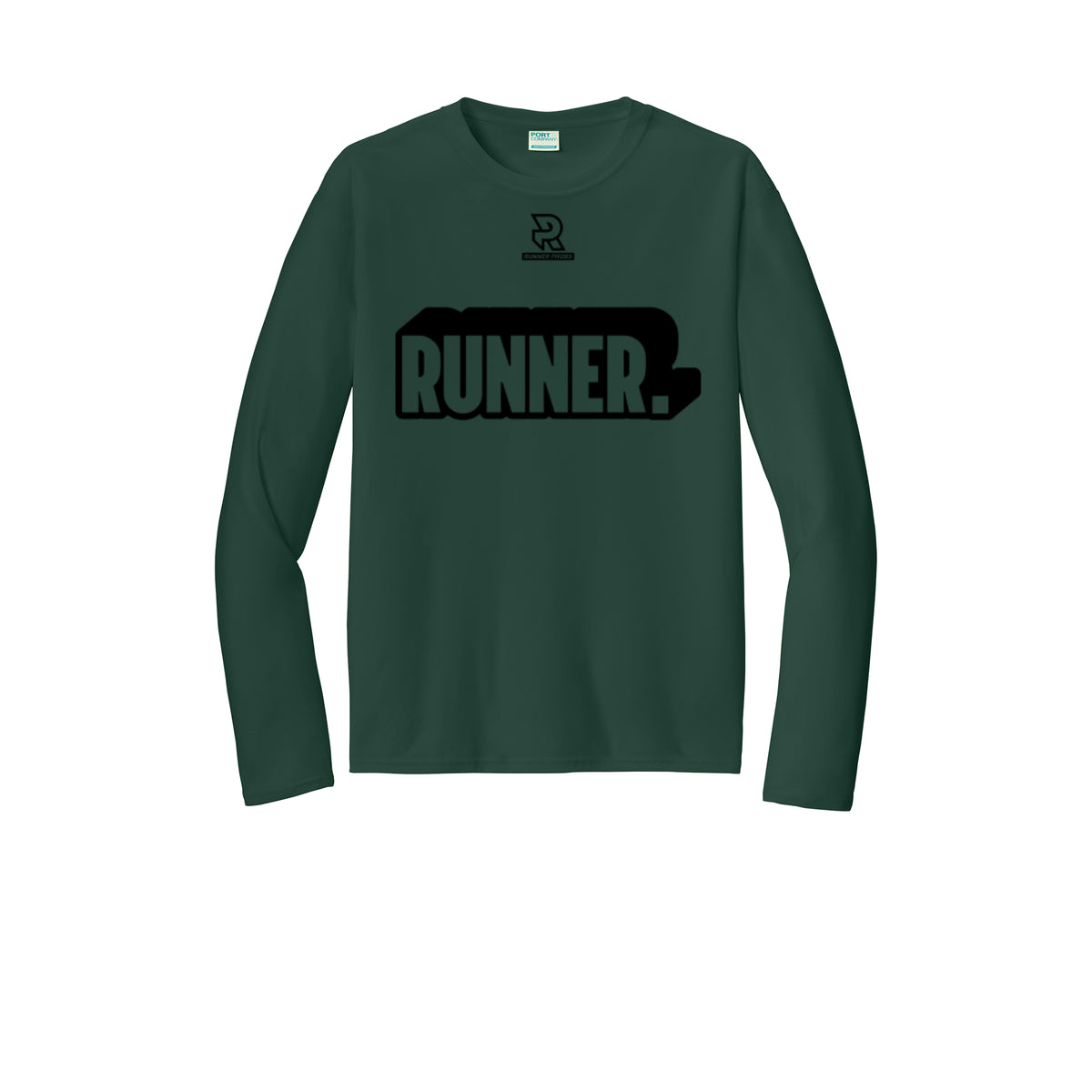 RUNNER DNA (Black) - Long Sleeve Performance Tee