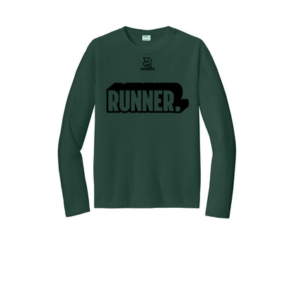 RUNNER DNA (Black) - Long Sleeve Performance Tee