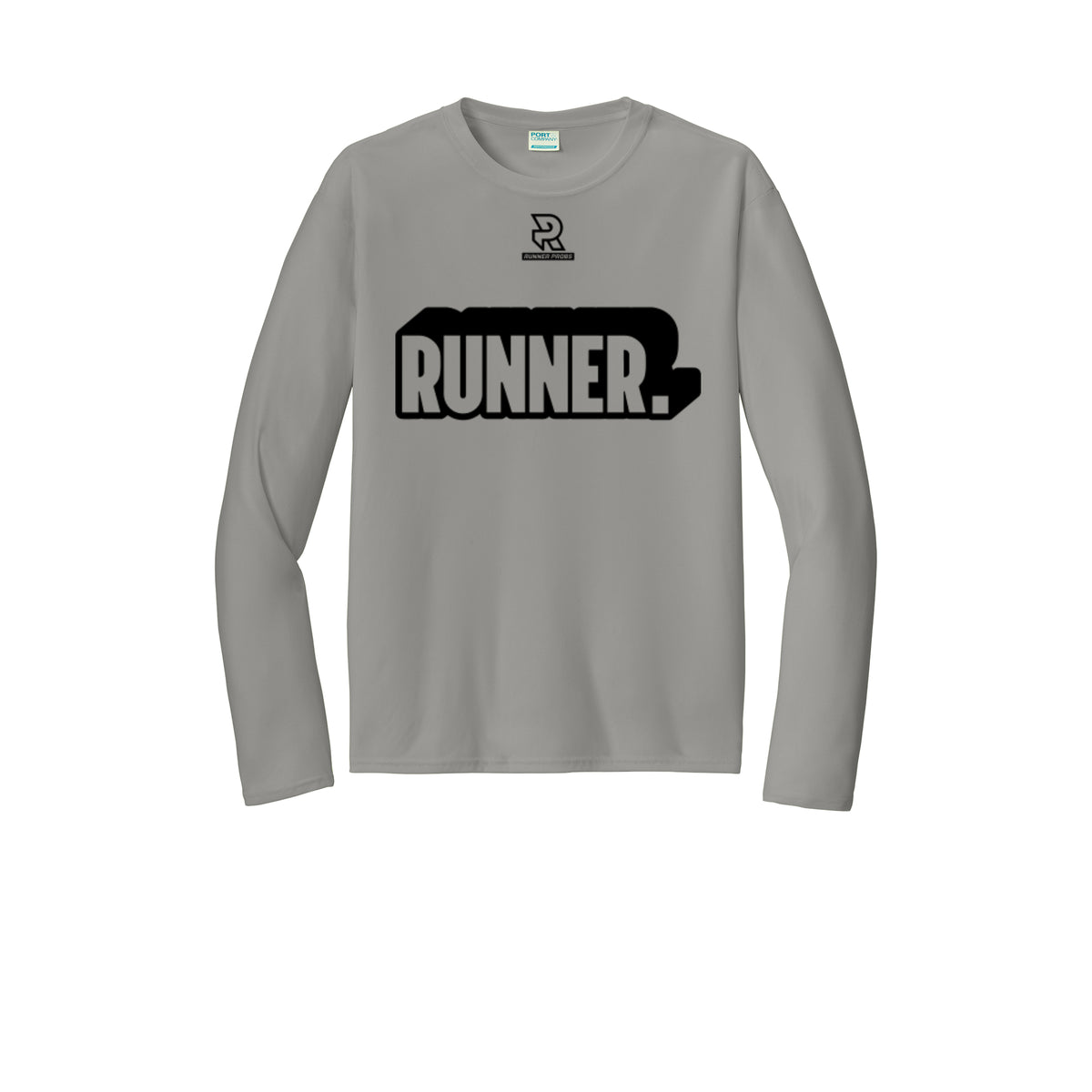 RUNNER DNA (Black) - Long Sleeve Performance Tee