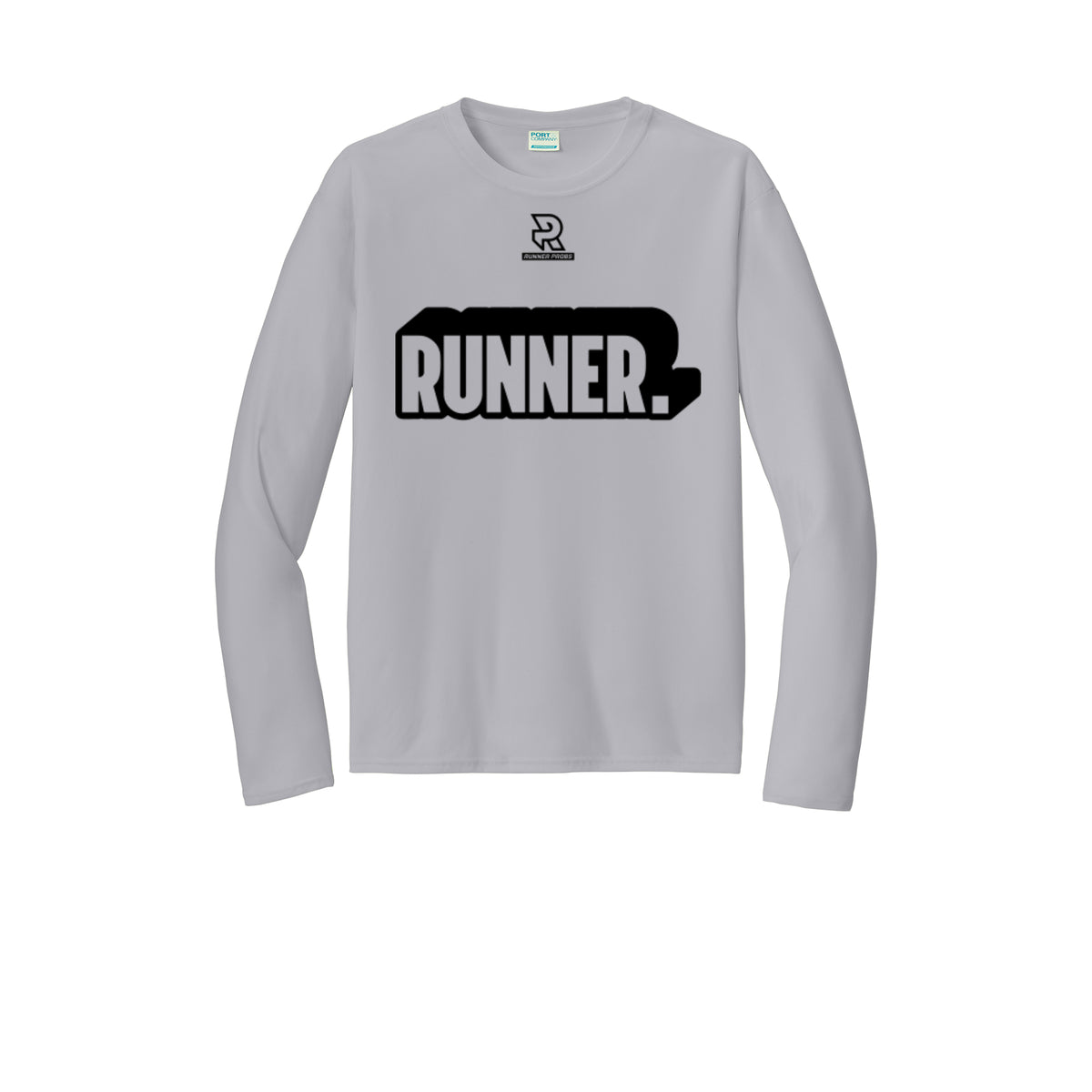 RUNNER DNA (Black) - Long Sleeve Performance Tee