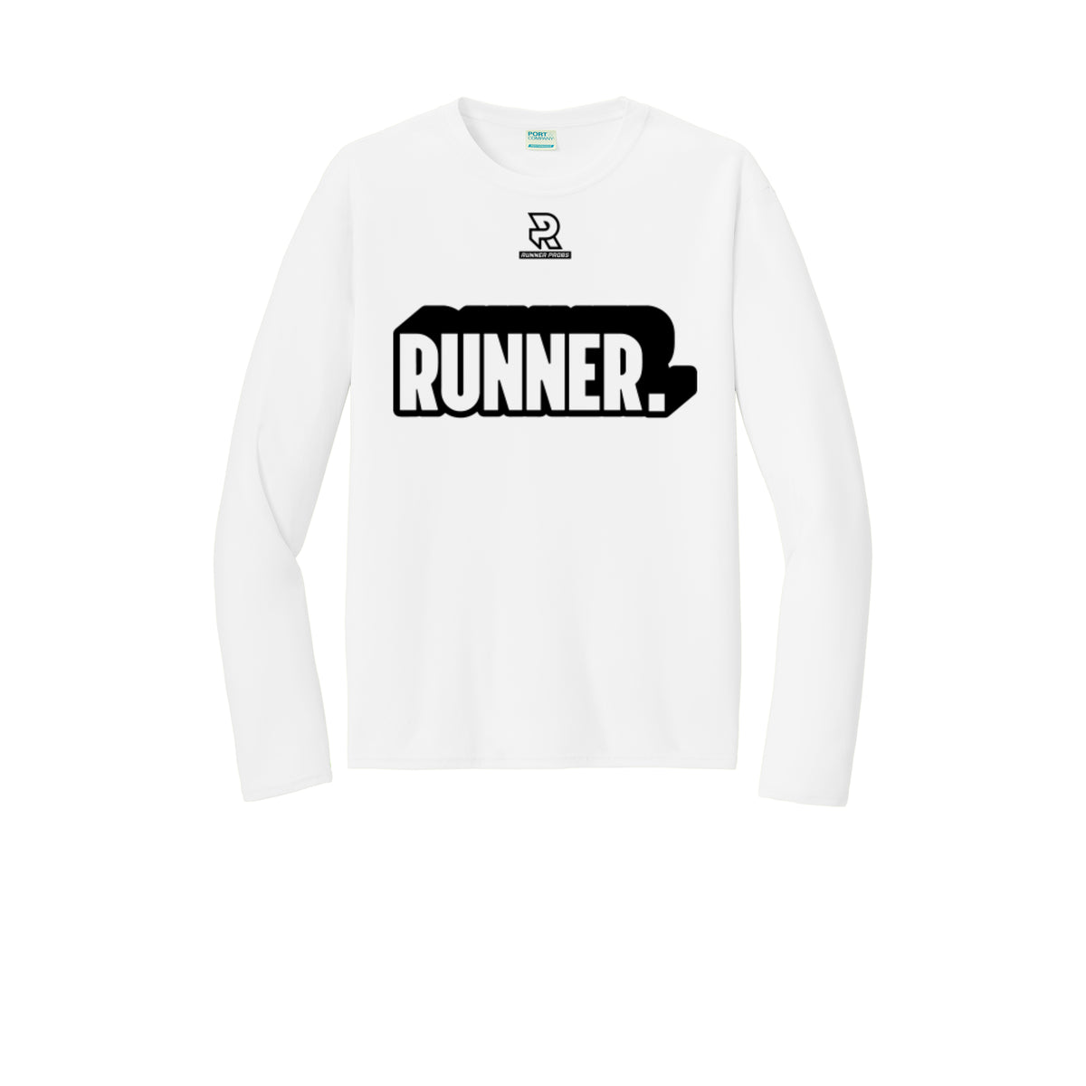 RUNNER DNA (Black) - Long Sleeve Performance Tee