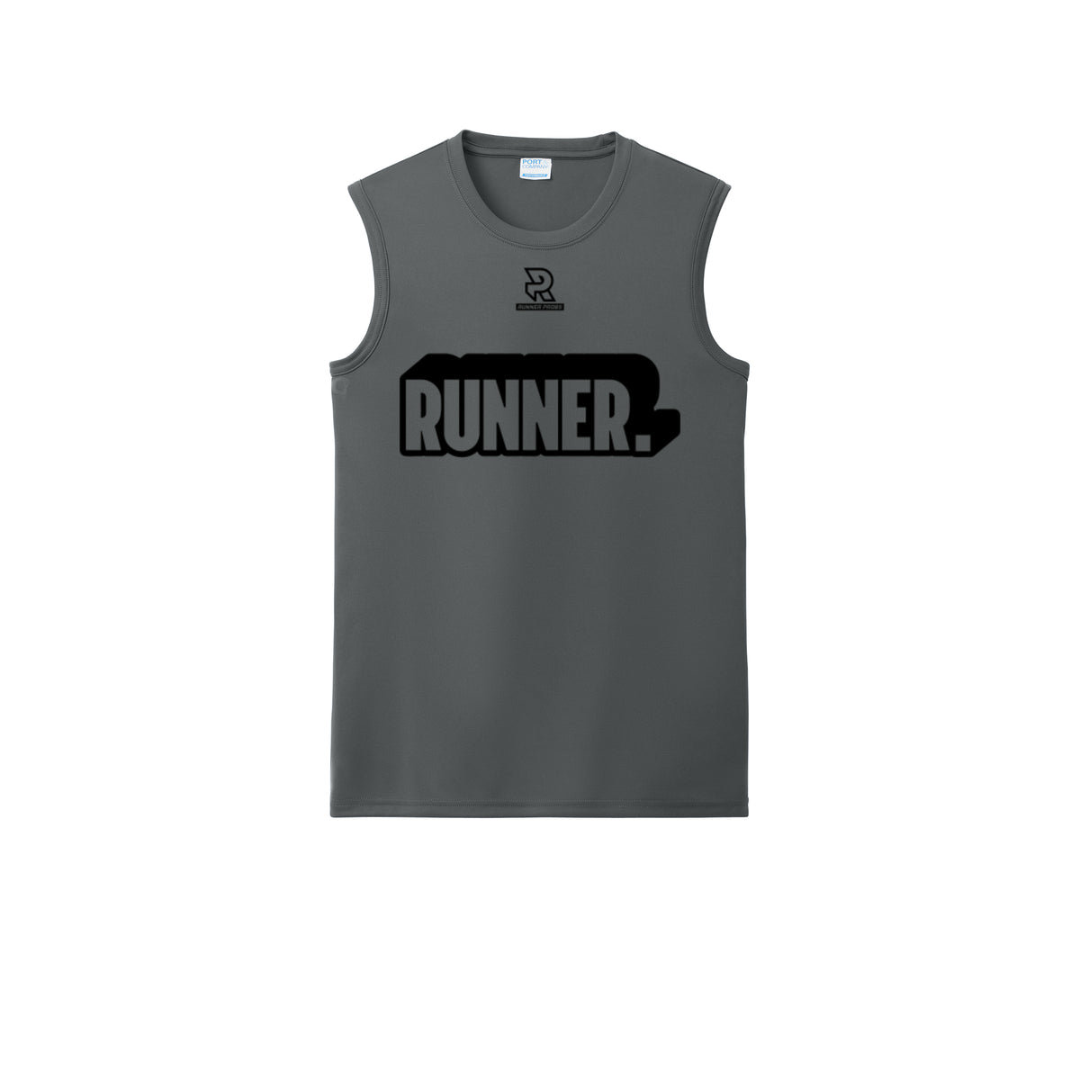 RUNNER DNA (Black) - Sleeveless Performance Tee