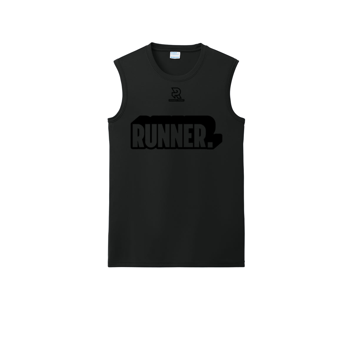 RUNNER DNA (Black) - Sleeveless Performance Tee