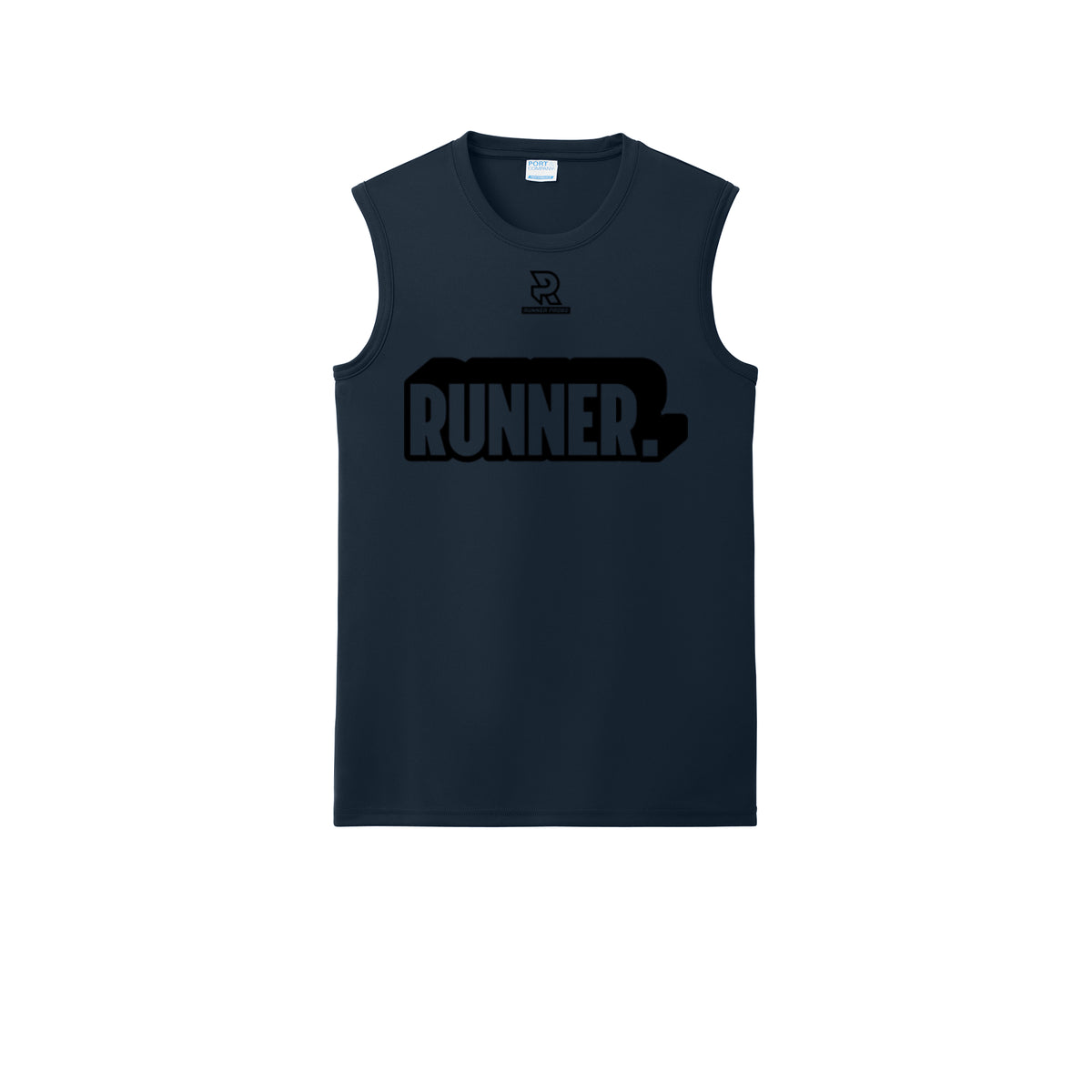 RUNNER DNA (Black) - Sleeveless Performance Tee
