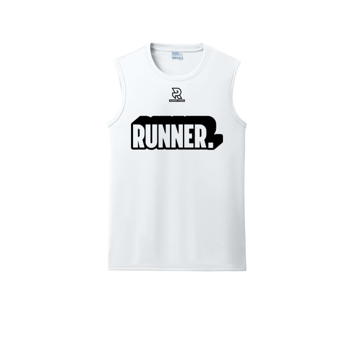 RUNNER DNA (Black) - Sleeveless Performance Tee