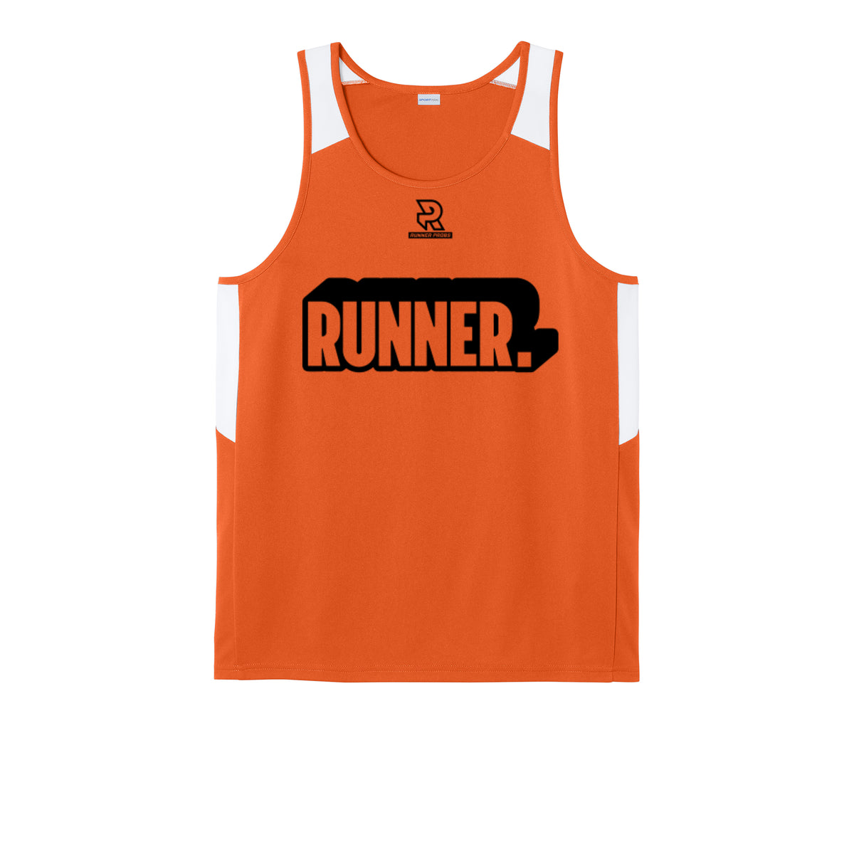 RUNNER DNA (Black) - Mens Club Track Tank