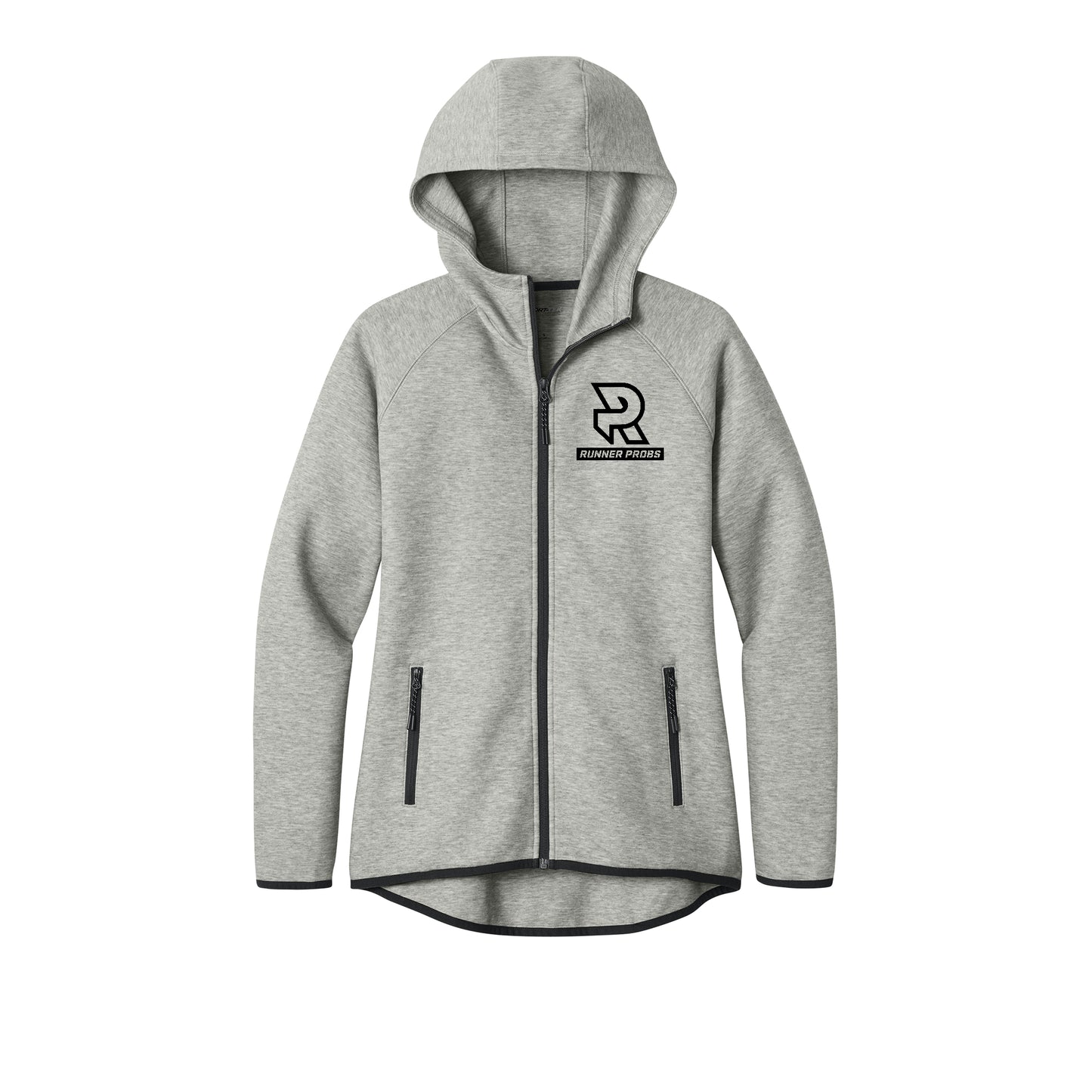 LOGO (Black) - Womens Phenom Full-Zip Hoodie