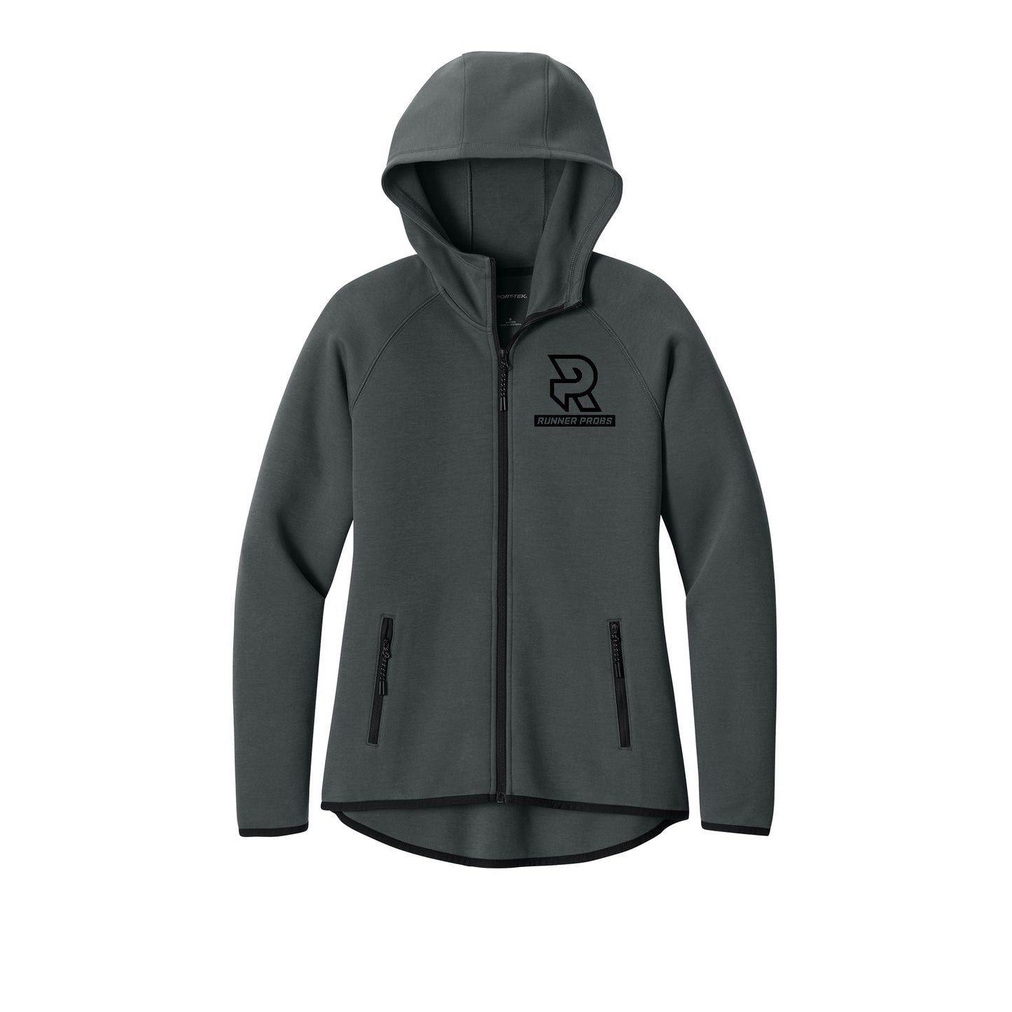 LOGO (Black) - Womens Phenom Full-Zip Hoodie