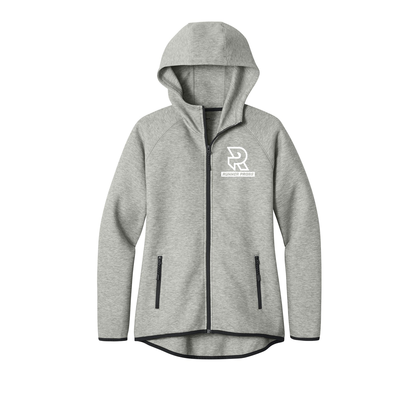 LOGO (White) - Womens Phenom Full-Zip Hoodie