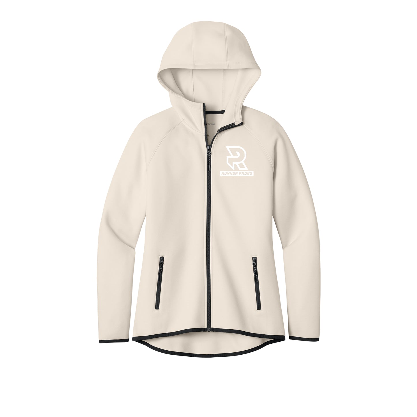 LOGO (White) - Womens Phenom Full-Zip Hoodie
