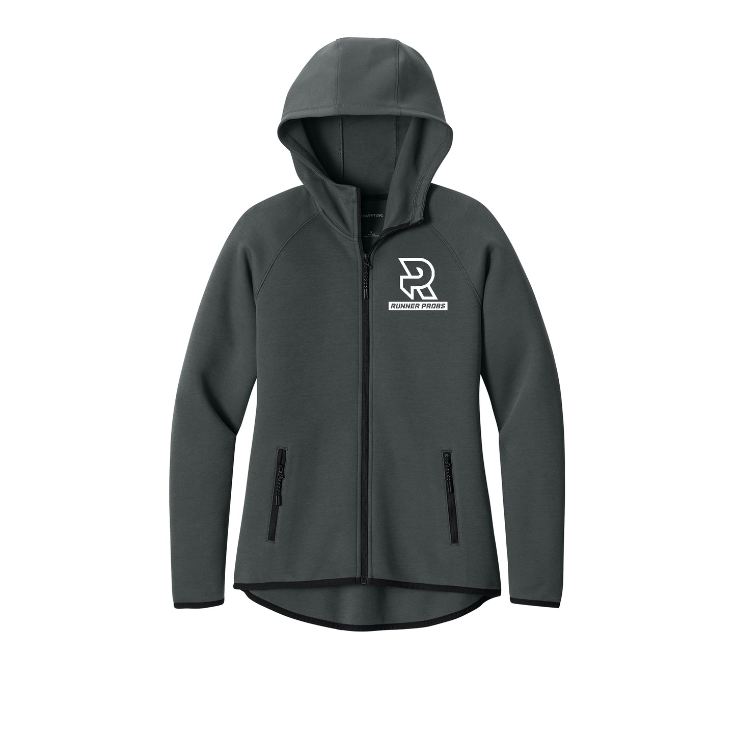 LOGO (White) - Womens Phenom Full-Zip Hoodie