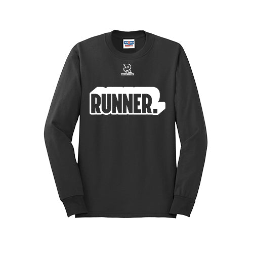 RUNNER DNA (White) - Long Sleeve 50/50 Tee