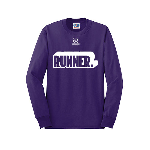 RUNNER DNA (White) - Long Sleeve 50/50 Tee