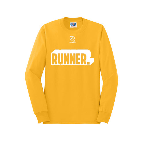 RUNNER DNA (White) - Long Sleeve 50/50 Tee