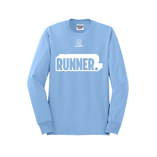 RUNNER DNA (White) - Long Sleeve 50/50 Tee