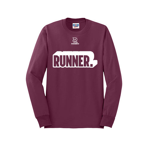 RUNNER DNA (White) - Long Sleeve 50/50 Tee