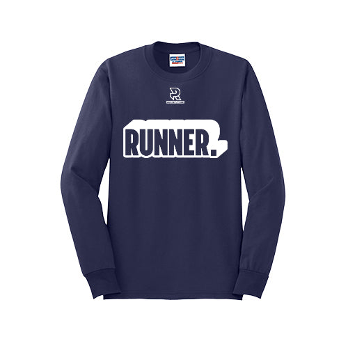 RUNNER DNA (White) - Long Sleeve 50/50 Tee