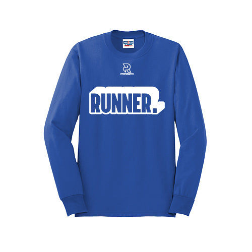 RUNNER DNA (White) - Long Sleeve 50/50 Tee