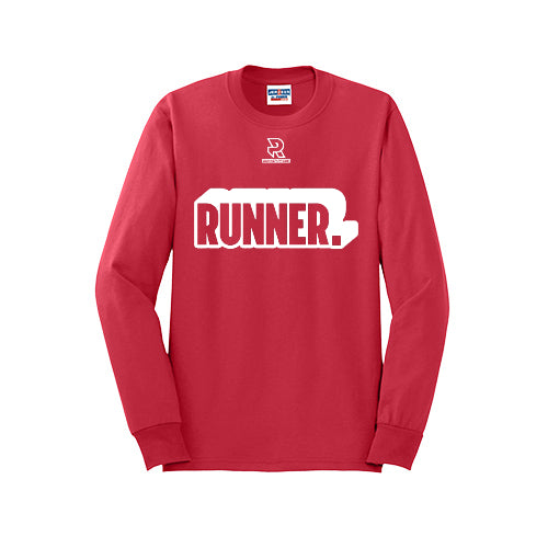RUNNER DNA (White) - Long Sleeve 50/50 Tee
