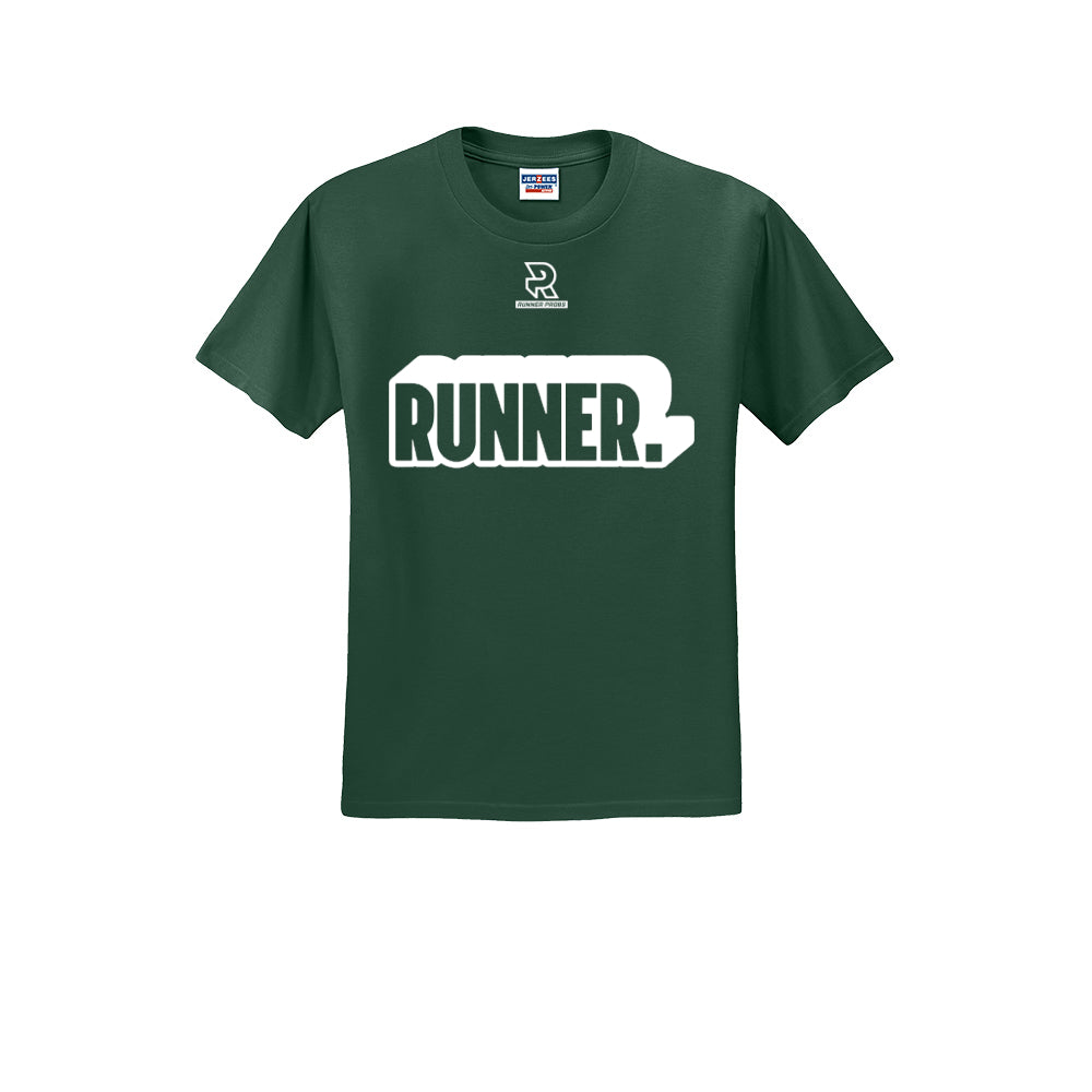 RUNNER DNA (White) - Short Sleeve 50/50 Tee