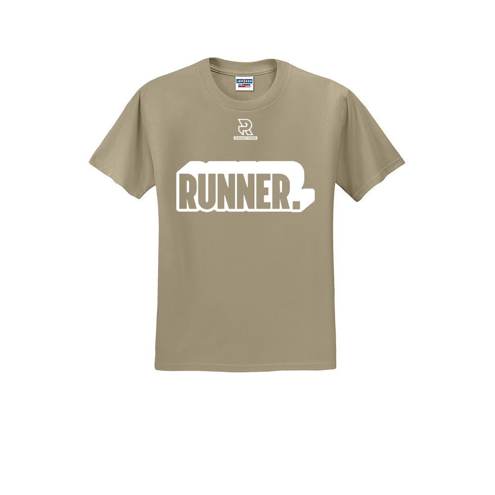 RUNNER DNA (White) - Short Sleeve 50/50 Tee