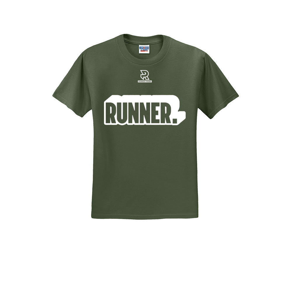 RUNNER DNA (White) - Short Sleeve 50/50 Tee