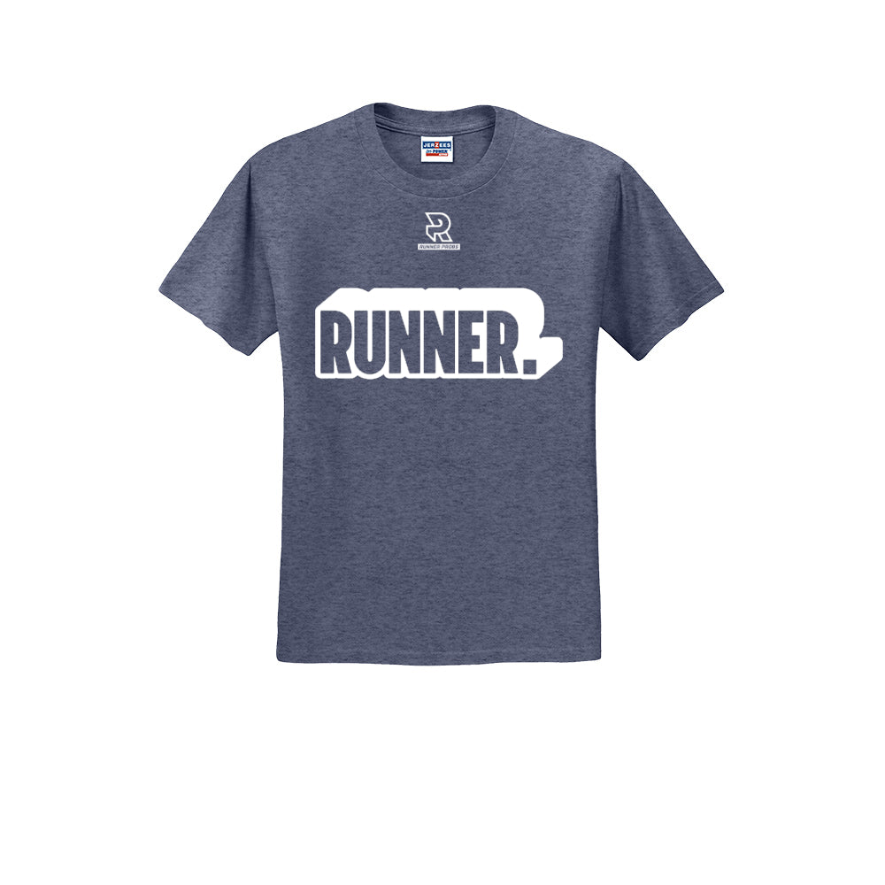 RUNNER DNA (White) - Short Sleeve 50/50 Tee