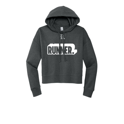 RUNNER DNA (White) - Womens Fleece Hoodie