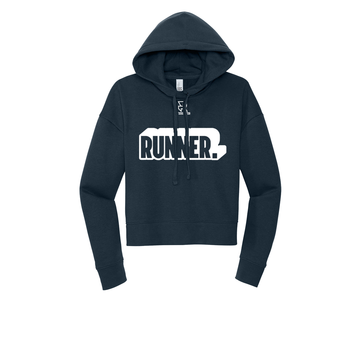 RUNNER DNA (White) - Womens Fleece Hoodie
