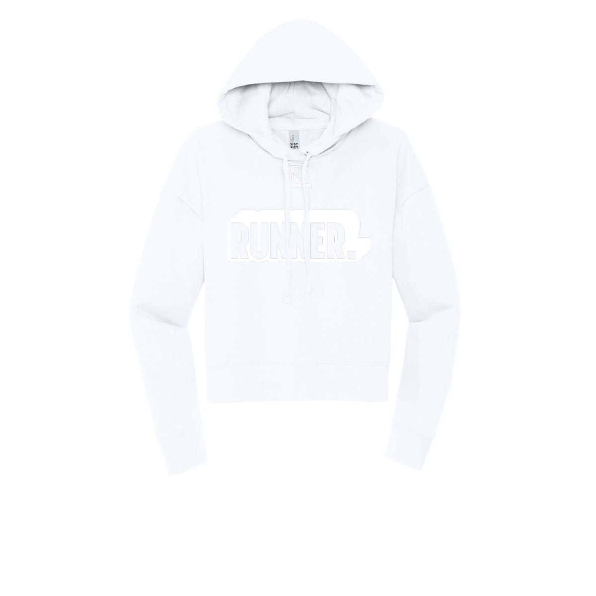 RUNNER DNA (White) - Womens Fleece Hoodie