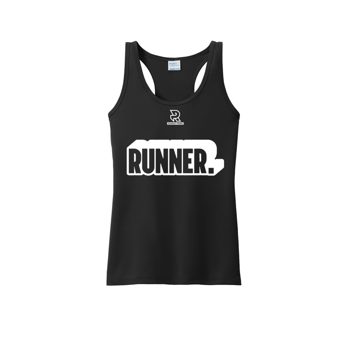 RUNNER DNA (White) - Womens Performance Tank