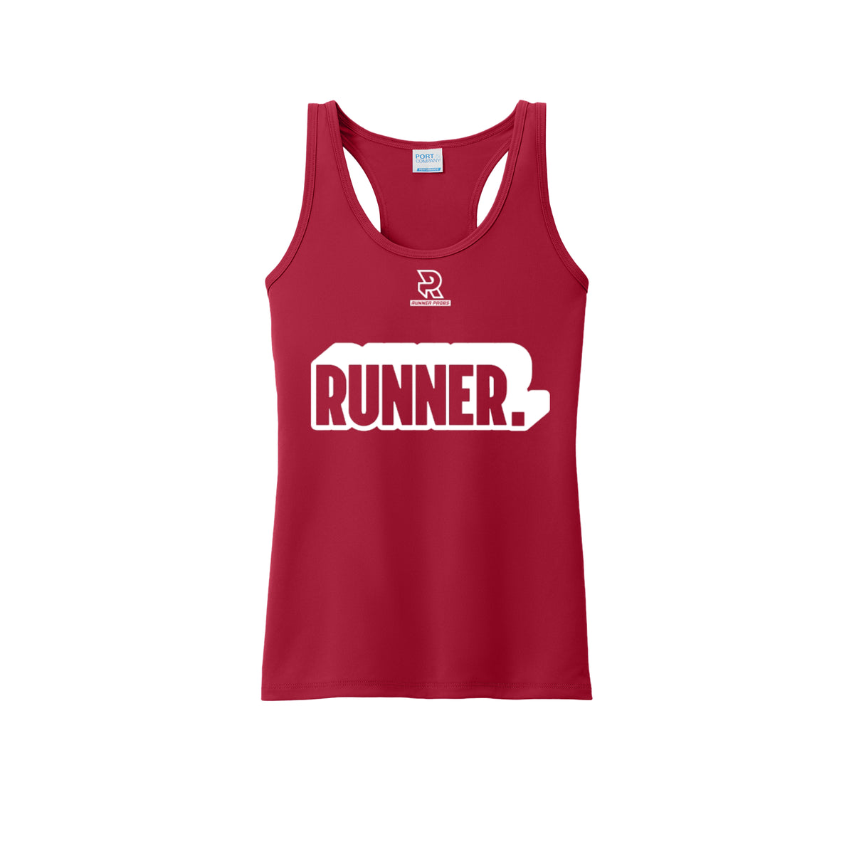 RUNNER DNA (White) - Womens Performance Tank