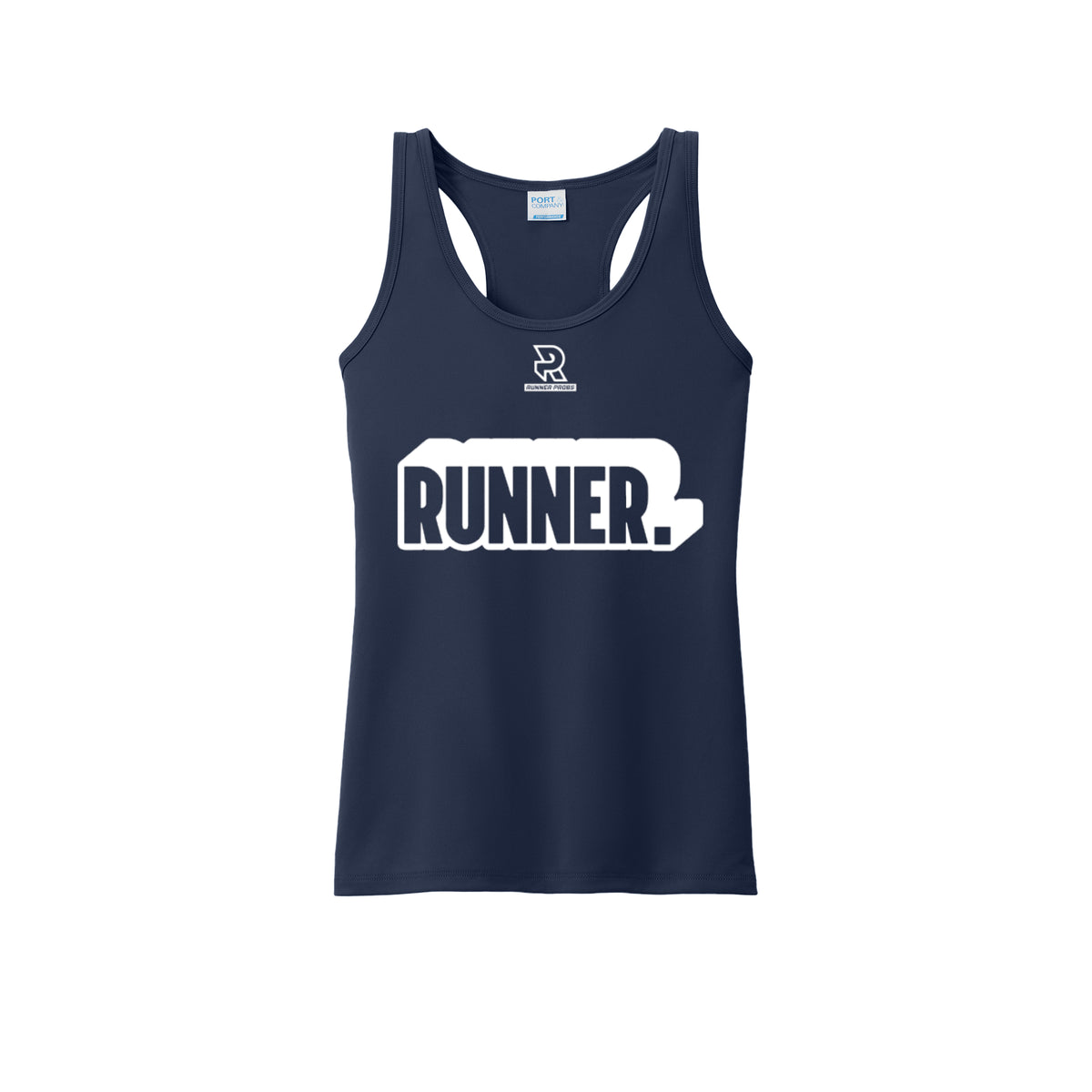 RUNNER DNA (White) - Womens Performance Tank