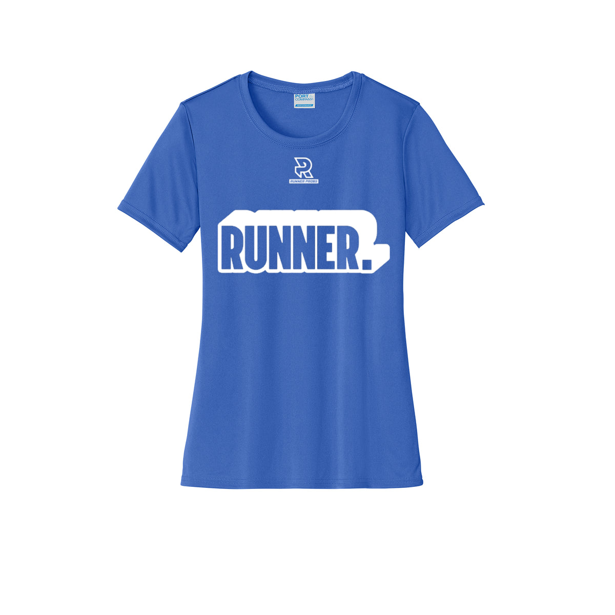 RUNNER DNA (White) - Womens Short Sleeve Performance Tee