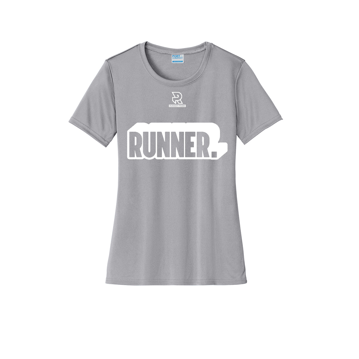 RUNNER DNA (White) - Womens Short Sleeve Performance Tee