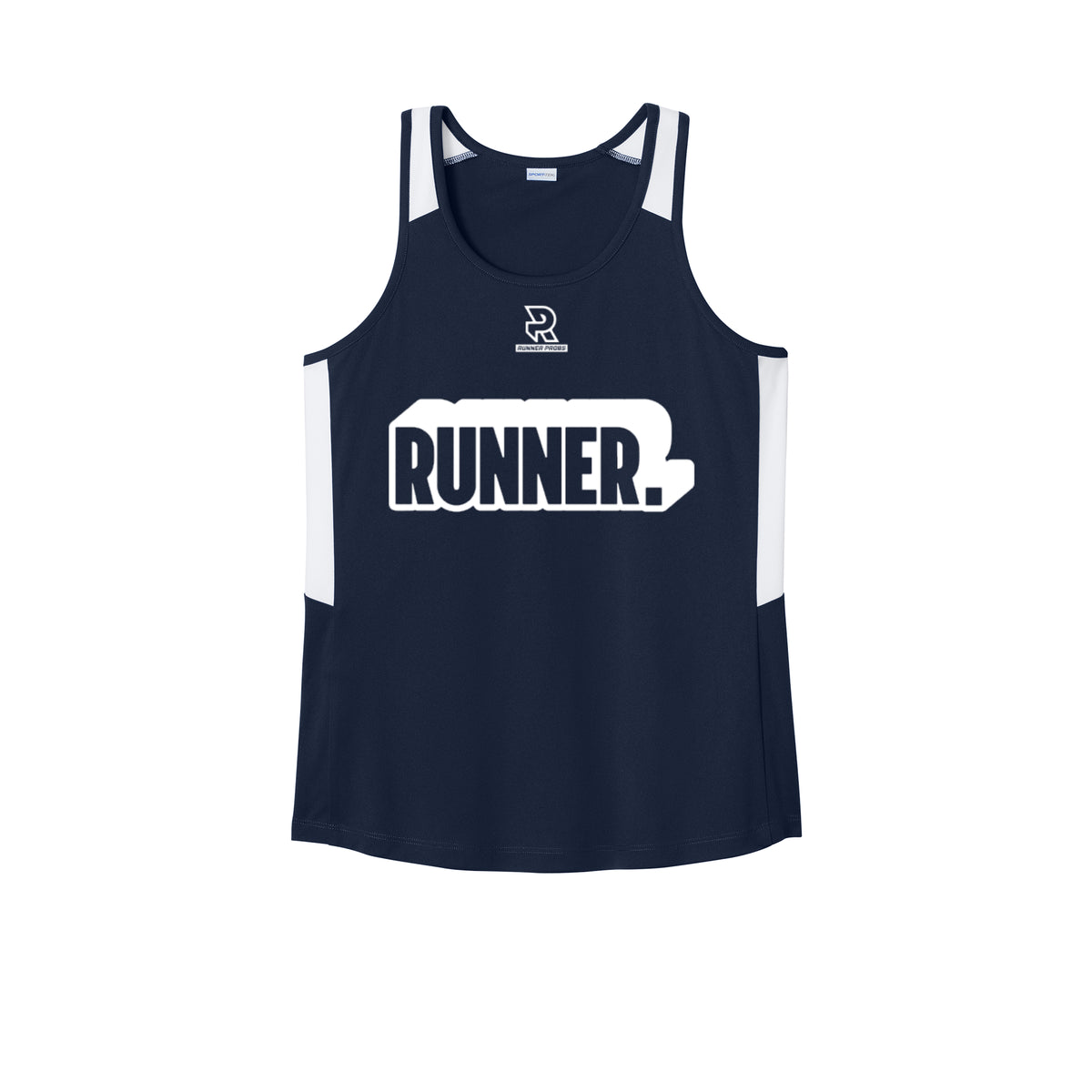 RUNNER DNA (White) - Womens Club Track Tank