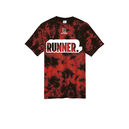 RUNNER DNA (White) - Short Sleeve Tie Dye Cotton Tee