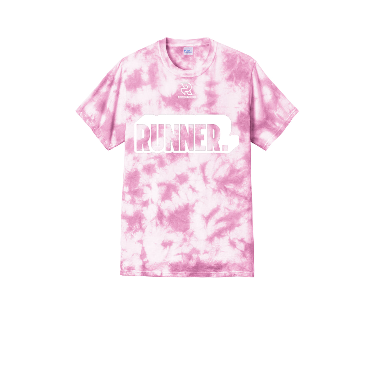 RUNNER DNA (White) - Short Sleeve Tie Dye Cotton Tee
