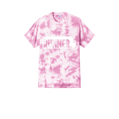 RUNNER DNA (White) - Short Sleeve Tie Dye Cotton Tee
